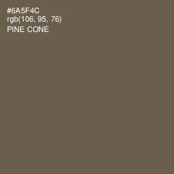 #6A5F4C - Pine Cone Color Image